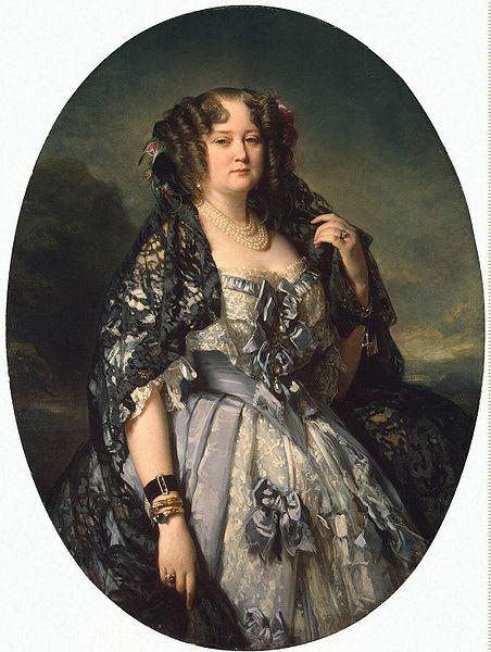 Franz Xaver Winterhalter Portrait of Sophia Alexandrovna Radziwill Sweden oil painting art